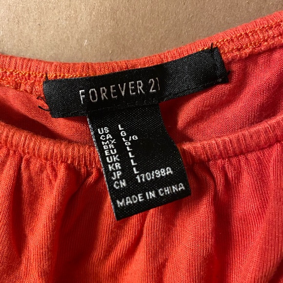 Forever 21 Coral Bodysuit - Picture 3 of 3